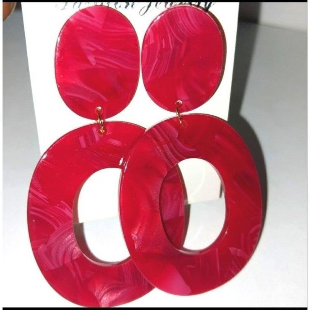 Trendy Acrylic Resin Earrings